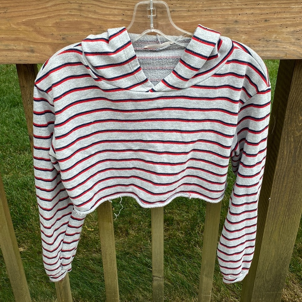 Tres Bien Cropped Hoodie